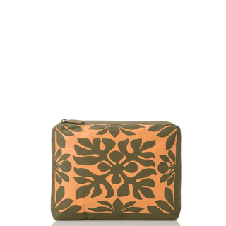 ALOHA COLLECTION Kaulu Small Pouch - Papaya/Olive - The Salty BabePouch