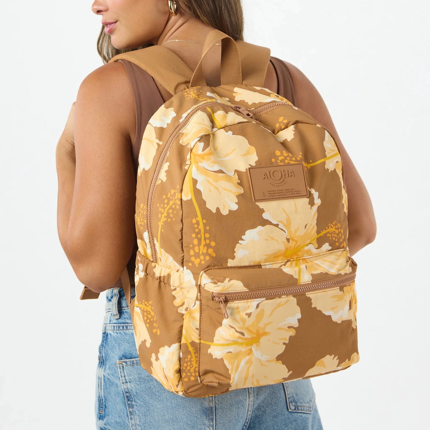 ALOHA COLLECTION Keep It Light Taha'a Backpack - Toffee - The Salty BabeBackpacks
