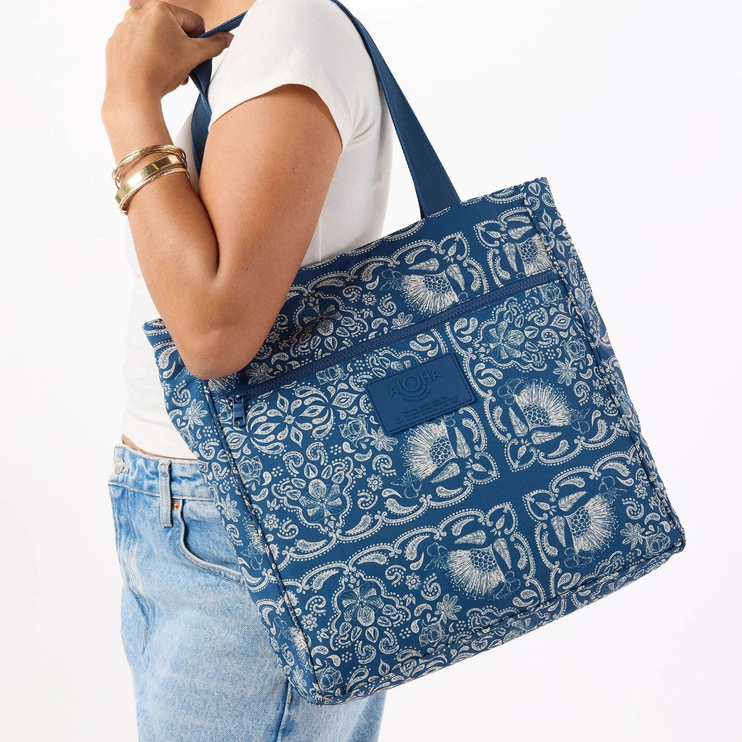ALOHA COLLECTION Keep It Lt Daily Tote - Rodeo/Denim - The Salty BabeTote Bag