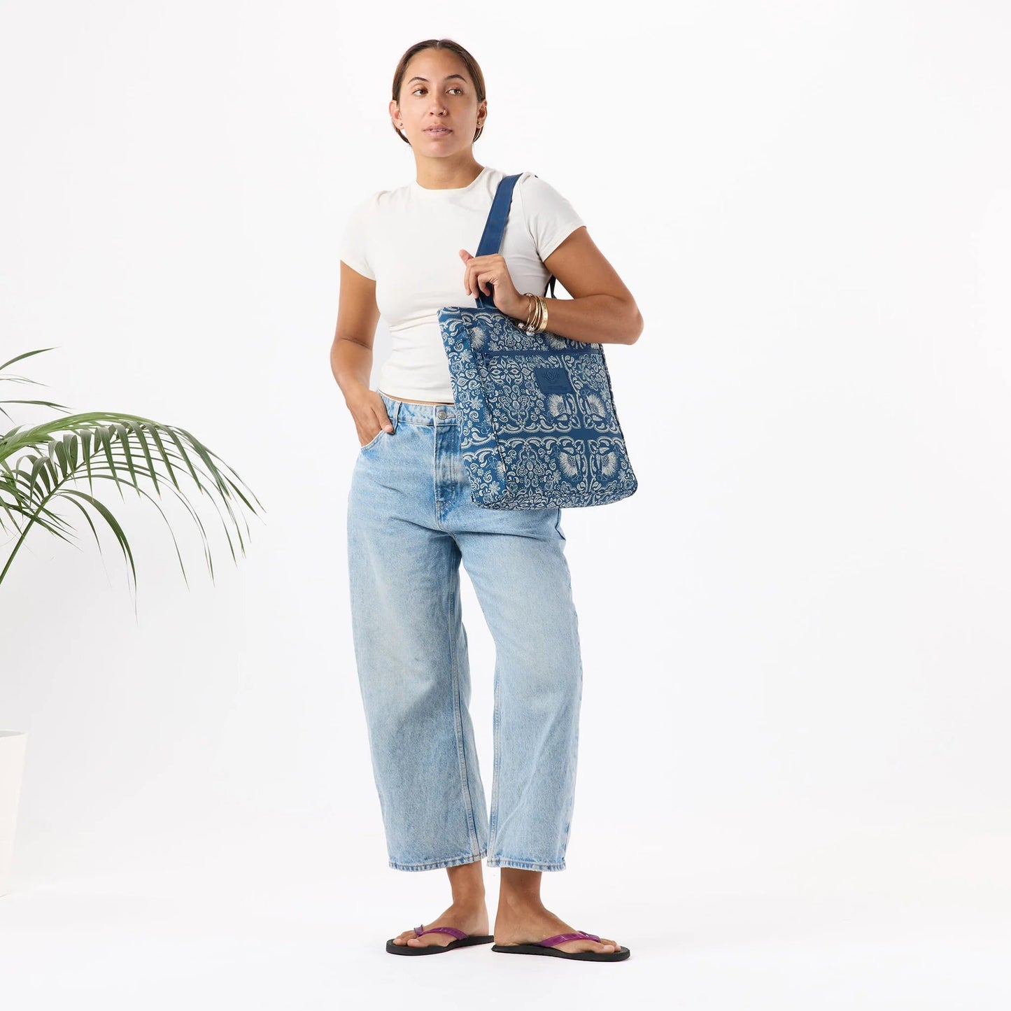 ALOHA COLLECTION Keep It Lt Daily Tote - Rodeo/Denim - The Salty BabeTote Bag