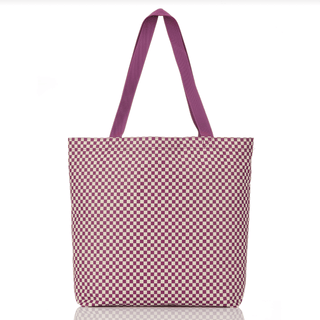ALOHA COLLECTION Lattice Reversible Tote - Sandstone/Plum - The Salty BabeBags