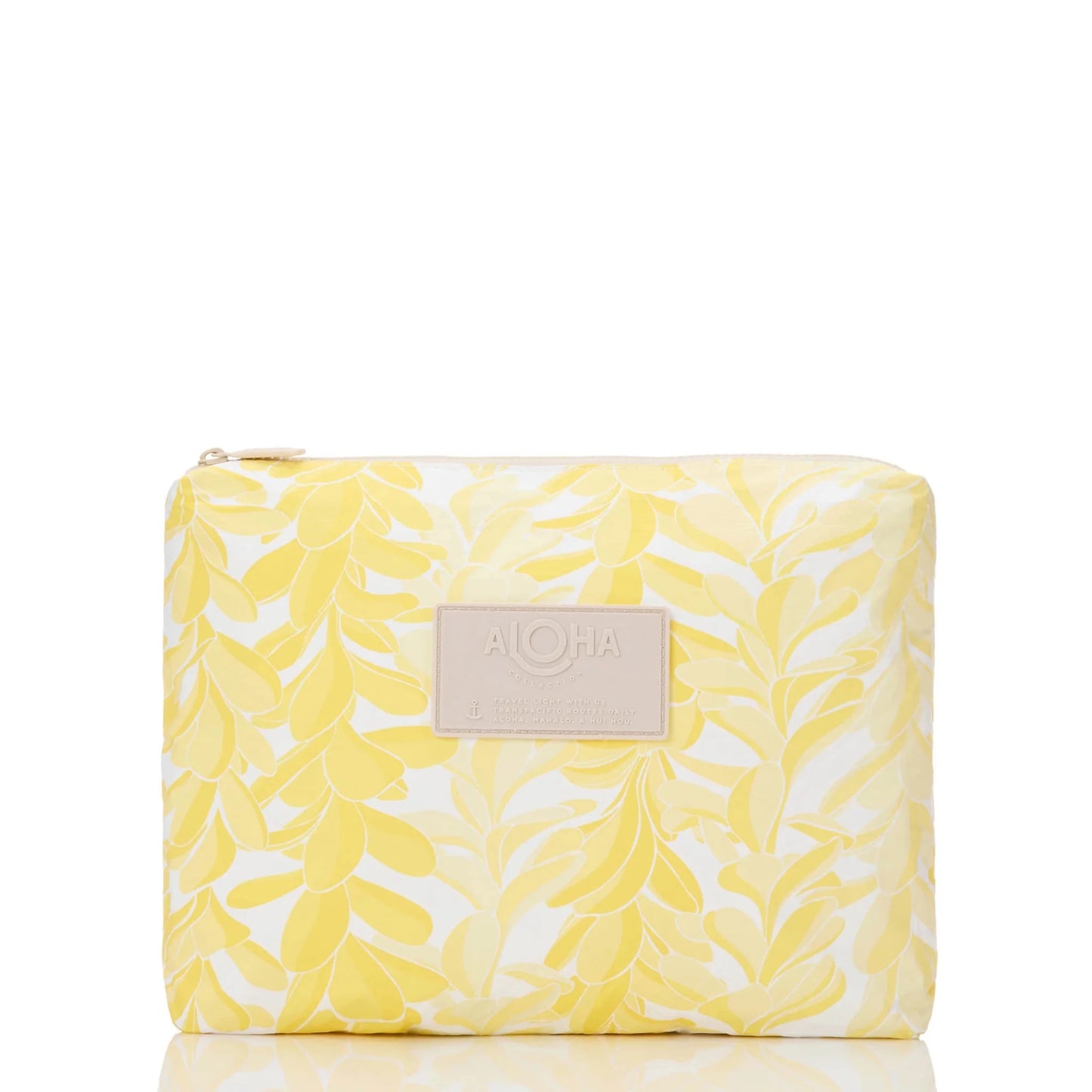 ALOHA COLLECTION Lei Stand Mid Pouch - Yellows - The Salty BabePouch