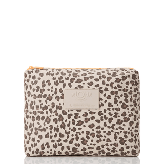 ALOHA COLLECTION Leopard Cub Mid Pouch - Coconut - The Salty BabePouch