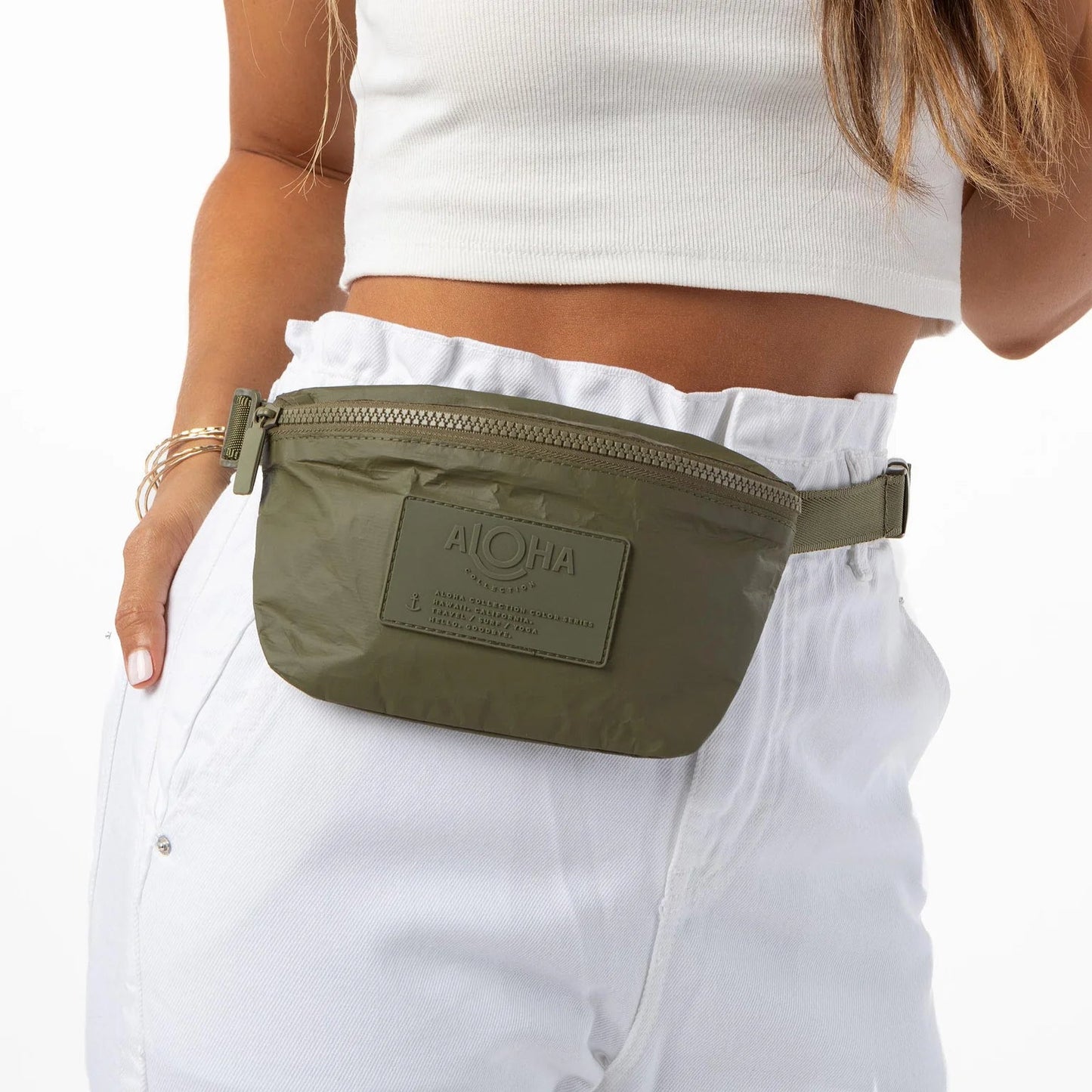ALOHA COLLECTION Mini Hip pack - Monochrome Olive - The Salty BabeFanny Packs