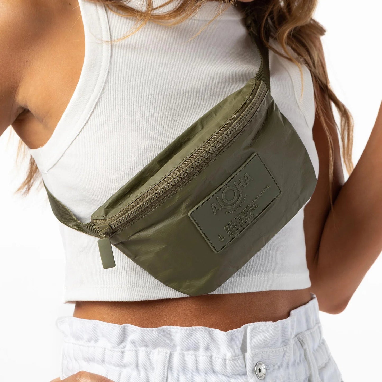 ALOHA COLLECTION Mini Hip pack - Monochrome Olive - The Salty BabeFanny Packs