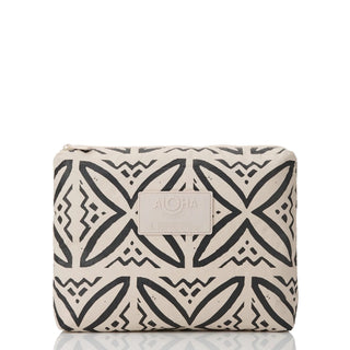 ALOHA COLLECTION Pasifika Mid Pouch - Black/Sandstone - The Salty BabePouch