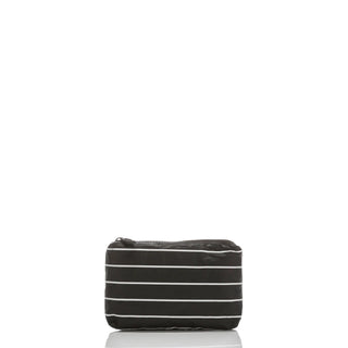 ALOHA COLLECTION Pinstripe Mini Pouch - Black/White - The Salty BabePouch