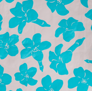 ALOHA COLLECTION Puakenikeni Buds Mid Pouch - Blue Lagoon/Sandstone - The Salty BabePouch