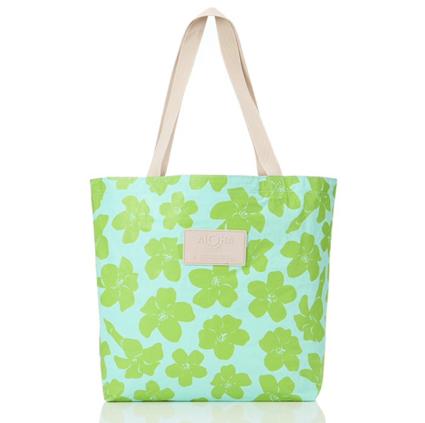 ALOHA COLLECTION Puakenikeni Buds Reversible Tote - Fresh/Splash - The Salty BabeTote Bag