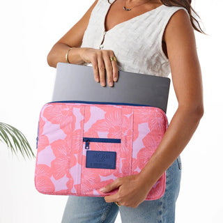 ALOHA COLLECTION Purau 16" Inch Laptop Case - Tropical/Lavande - The Salty BabeLaptop Case