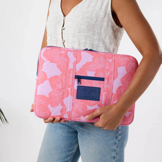 ALOHA COLLECTION Purau 16" Inch Laptop Case - Tropical/Lavande - The Salty BabeLaptop Case