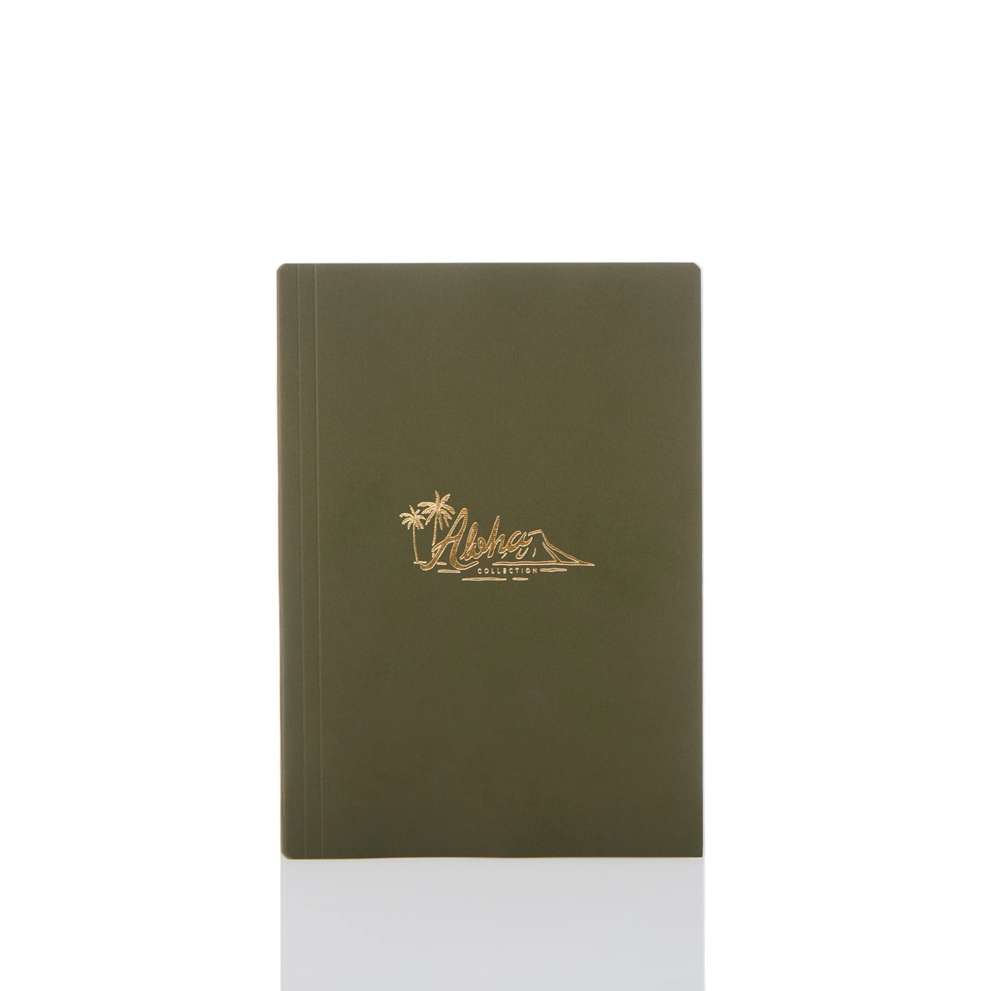 ALOHA COLLECTION Vintage Aloha Logo Notebook - Olive - The Salty Babehomegoods