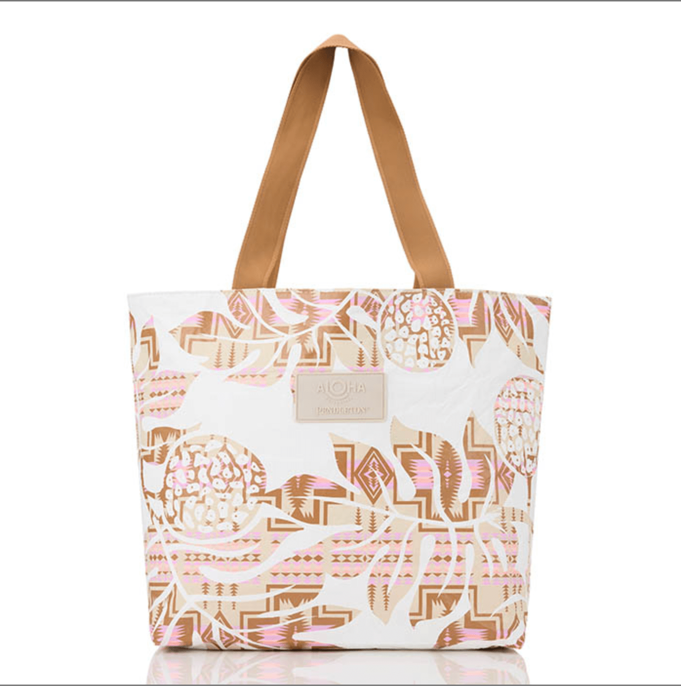 ALOHA COLLECTION x PENDLETON Holomua Harding Day Tripper - Toffee/Sandstone - The Salty BabeTote Bag