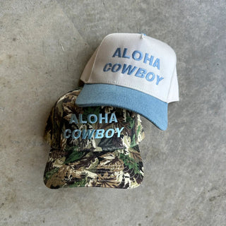 Aloha Cowboy Camo Hat - The Salty BabeHats