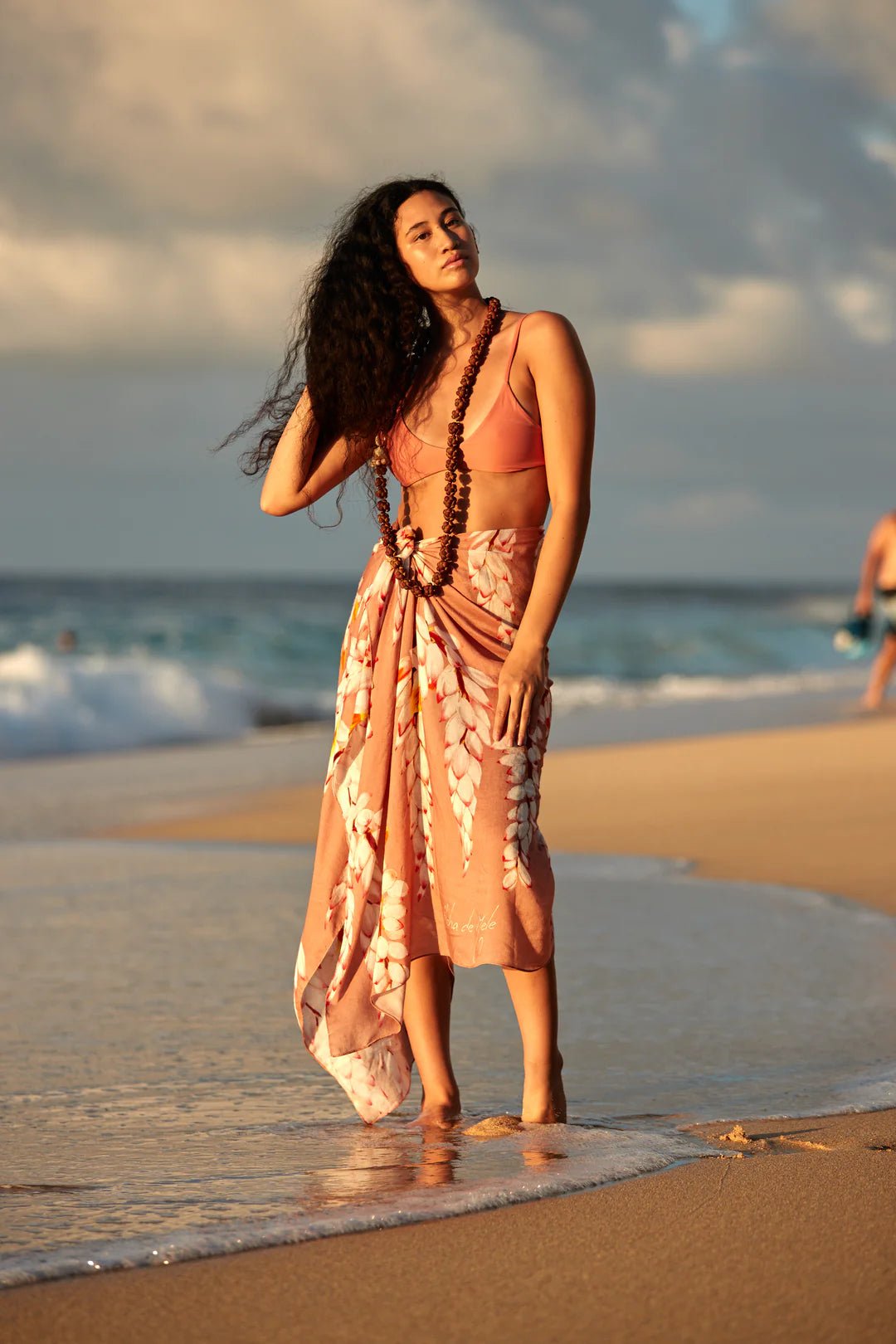 ALOHA DE MELE Pareo - Shell Ginger 23 - The Salty BabeBeach