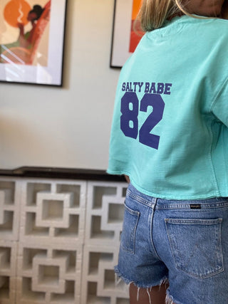Aloha Game Time Cropped Tee - The Salty BabeTop