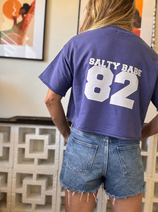 Aloha Game Time Cropped Tee - The Salty BabeTop