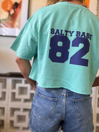 Aloha Game Time Cropped Tee - The Salty BabeTop