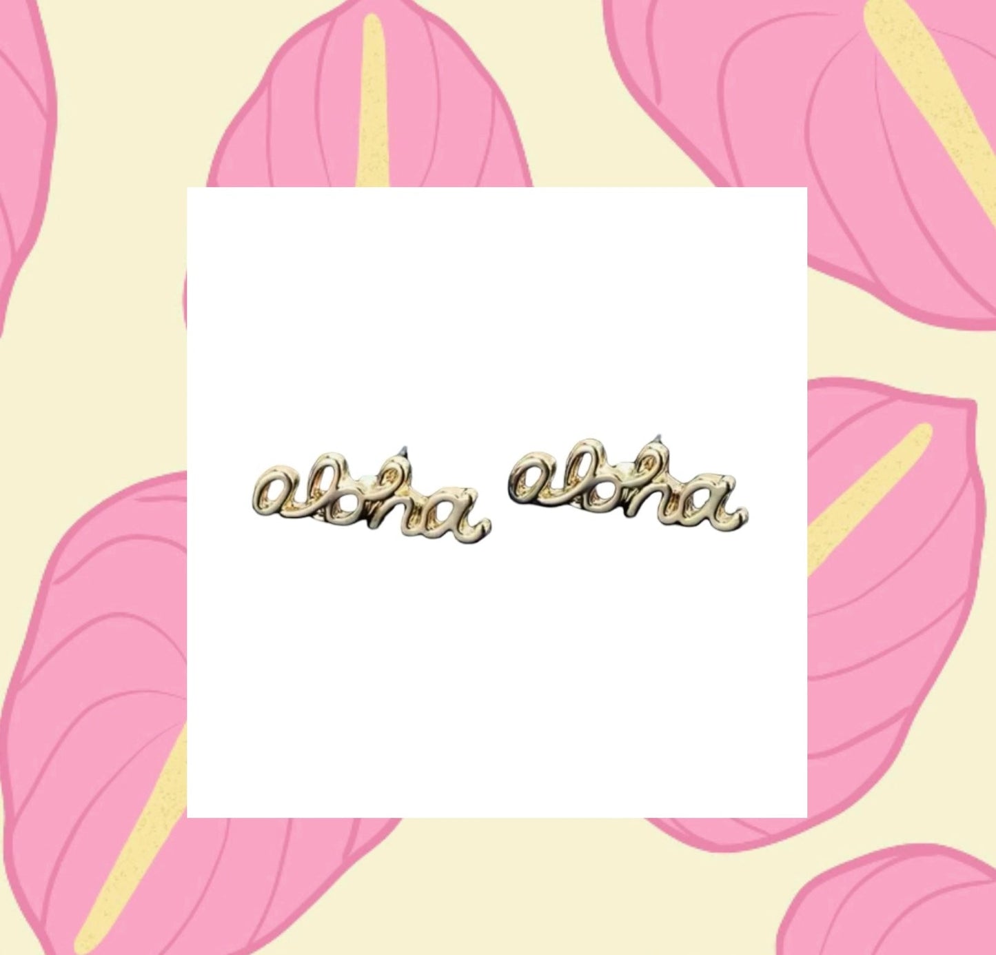 Aloha Gold Stud Earrings - The Salty BabeEarrings