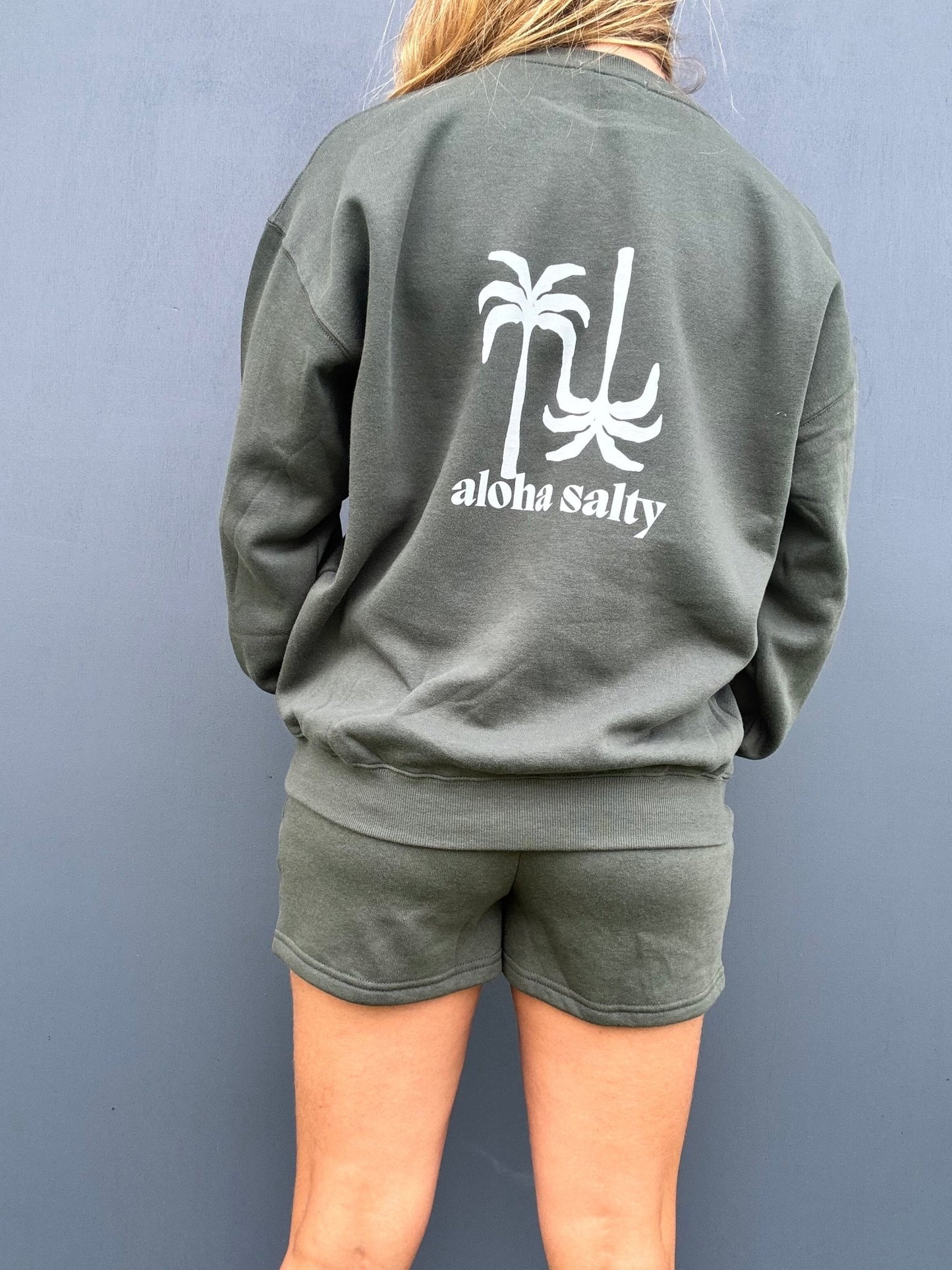 Aloha Salty Crewneck Sweatshirt - The Salty BabeFleece Tops