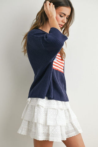American Flag Sweater - The Salty BabeSweaters