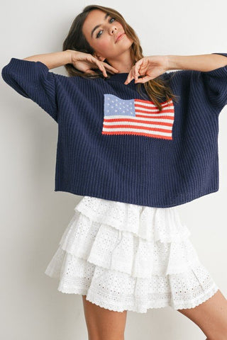 American Flag Sweater - The Salty BabeSweaters