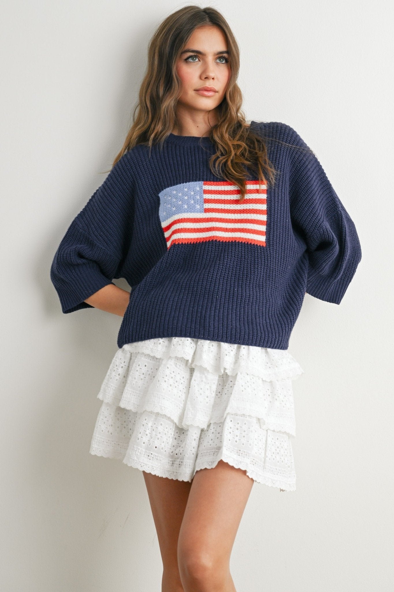 American Flag Sweater - The Salty BabeSweaters