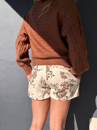 Antique Garden Sweatshorts - The Salty BabeShorts