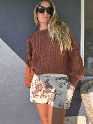 Antique Garden Sweatshorts - The Salty BabeShorts