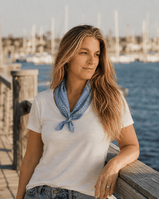 Apres Sea Ranch Bandana-Chambray Blue - The Salty BabeAccessories