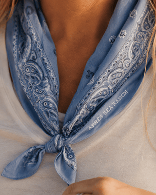 Apres Sea Ranch Bandana-Chambray Blue - The Salty BabeAccessories