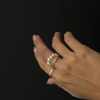 Aria Pearl Ring - The Salty BabeRings