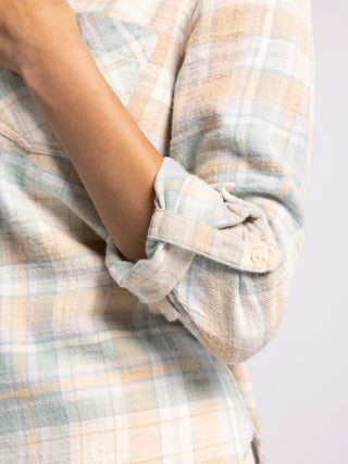 Audrey flannel shirt - The Salty BabeLong Sleeve Tops