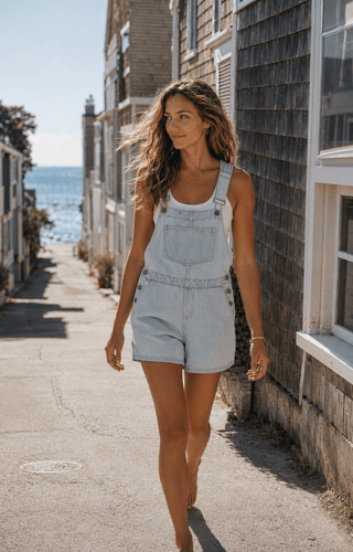 Aussie Denim Shortalls - The Salty BabeShortalls
