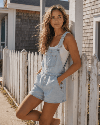 Aussie Denim Shortalls - The Salty BabeShortalls