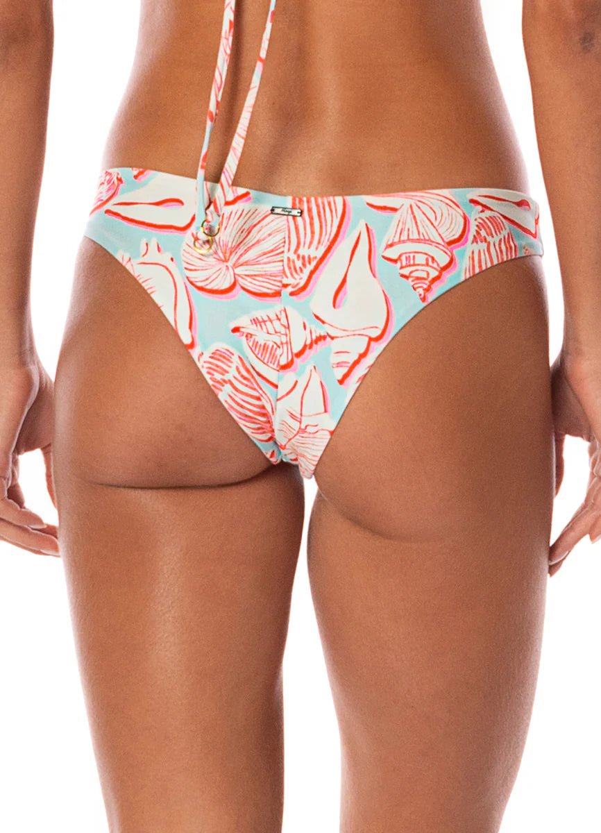 Australian Reef Iconic Low Rise Thin Side Bikini Bottom - Light Blue/Pink - The Salty BabeSwim Bottoms