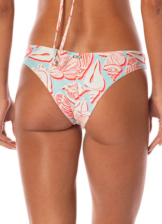 Australian Reef Iconic Low Rise Thin Side Bikini Bottom - Light Blue/Pink - The Salty BabeSwim Bottoms