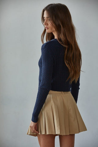 Avon Cable Knit Cardigan Sweater - The Salty BabeCardigan