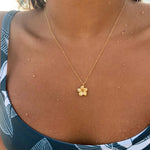 Melia Plumeria Pendant Necklace