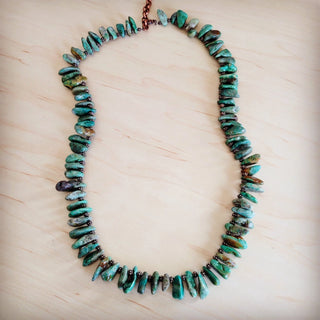 Natural Turquoise Stacked Stone Necklace