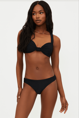 BEACH RIOT Saffron Bikini Bottom - Black - The Salty BabeSwim Bottoms