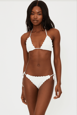 BEACH RIOT Soleil Bikini Bottom - White - The Salty BabeSwim Bottoms