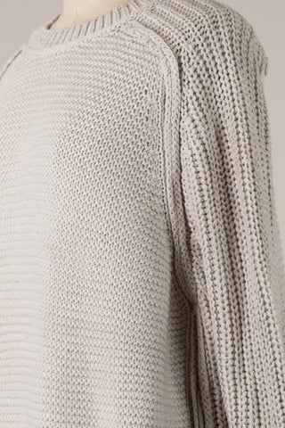 Beachside Cable Knit Sweater - Neutral - The Salty BabeSweaters