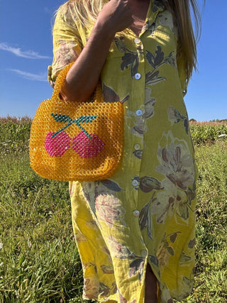 Beady Babe Large Acrylic Beaded Handbag - The Salty BabeBags