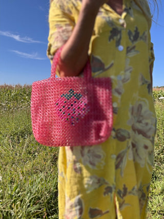 Beady Babe Large Acrylic Beaded Handbag - The Salty BabeBags