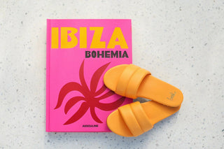 BEEK Sugarbird Leather Slide Sandal - Papaya - The Salty BabeFootwear