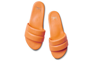 BEEK Sugarbird Leather Slide Sandal - Papaya - The Salty BabeFootwear