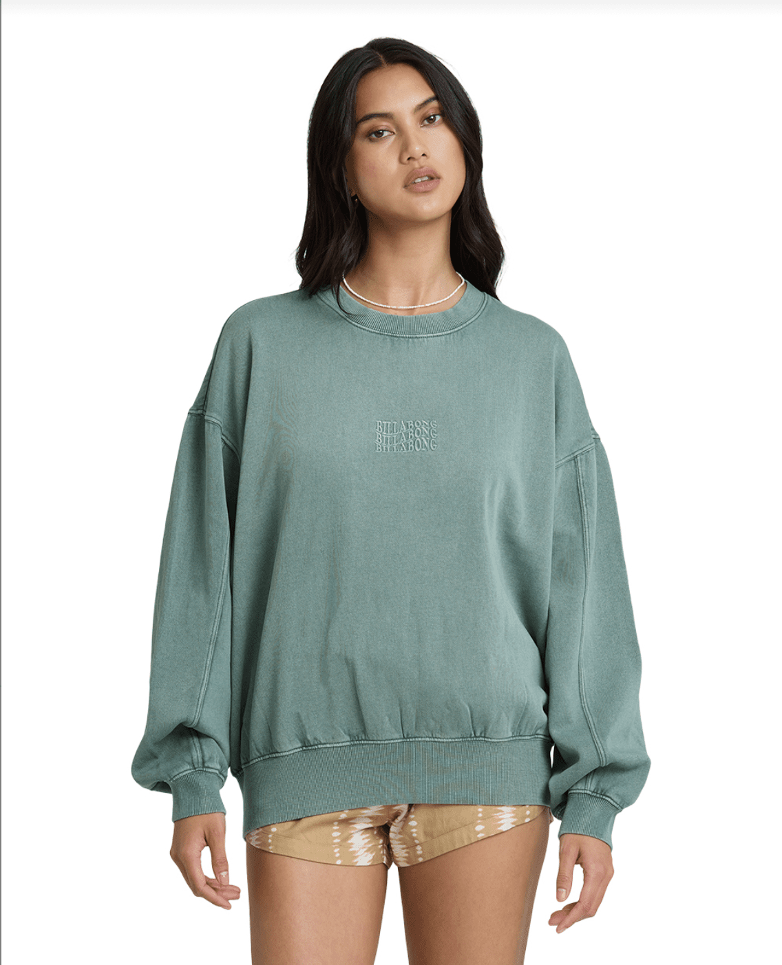 BILLABONG Bleached Out Kendal Crew Fleece - Blue Mist - The Salty BabeSweatshirt