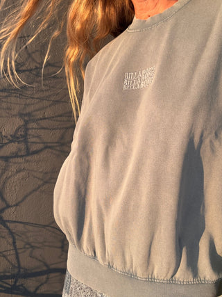 BILLABONG Bleached Out Kendal Crew Fleece - Blue Mist - The Salty BabeSweatshirt