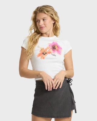 BILLABONG Cool Girls Only Short Sleeve Tee - Salt Crystal - The Salty BabeTee Shirts